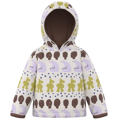 papa宝宝棉服连帽加厚斜门襟保暖