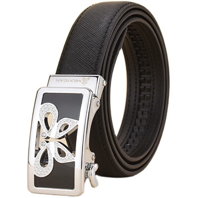 稻草人蝴蝶扣百搭时尚休闲皮带