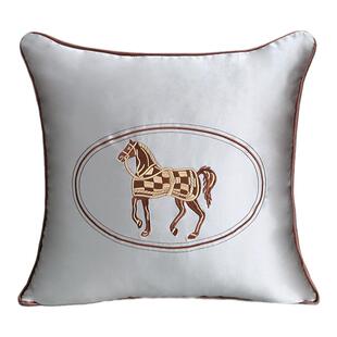 杉亿名品 赛林灰沙发抱枕可拆卸枕套车载腰枕轻奢定制飘窗大靠枕