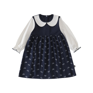 2女童碎花裙子春夏1宝宝洋气韩系公主裙甜美娃娃领婴儿春装连衣裙