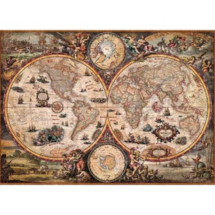 多款现货世界地图益智玩具欧洲拼图Heye 2000片成年1000复古