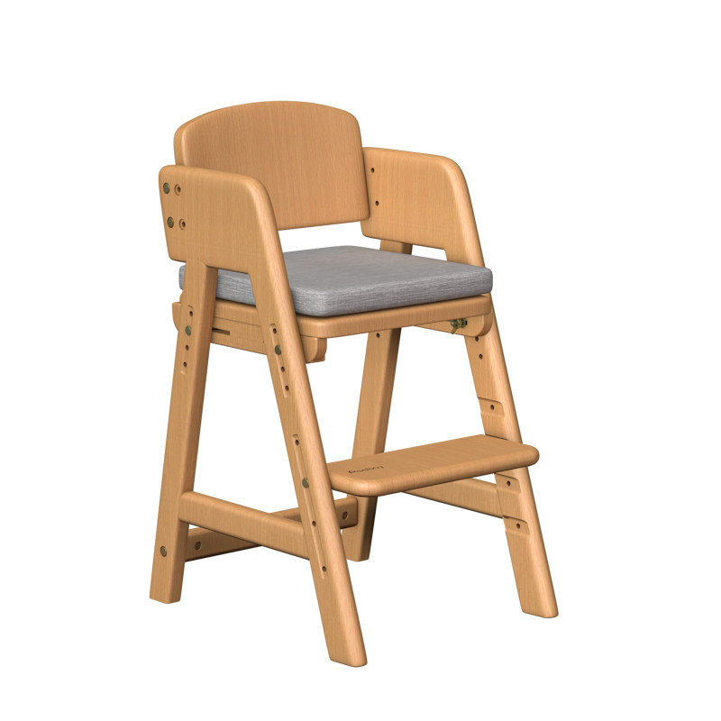 日本Aooboy儿童椅子实木升降