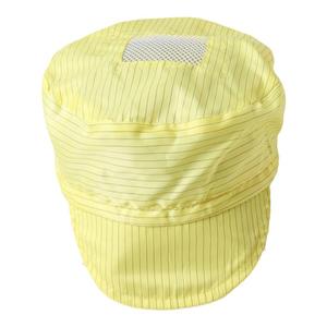 防静电帽子工作帽 电子车间男女帽白色蓝色透气鸭舌无尘帽 带帽檐