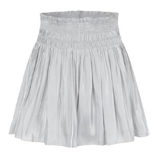 【deepmoss】女装时尚复古潮流休闲薄水泽高腰凉感打揽半身裙短裙