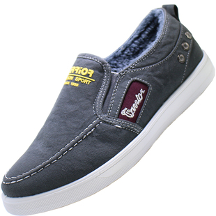 回力鞋男冬季加绒帆布鞋保暖休闲鞋男士跑步鞋经典款棉鞋雪地靴男