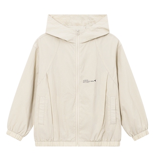 男童早春季户外工装运动连帽外套2026新款青少年儿童防风防水夹克