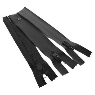 防水尼龙闭口拉链3号5号反装哑光黑色骑行服羽绒服外套裤口袋包包