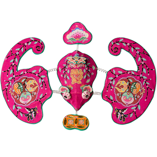 王的手创 竹编新款灯笼手工diy材料包古风挂饰手提国潮蝙蝠花灯