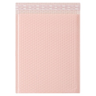 加厚裸粉色气泡袋防水防压快递物流打包快递袋自封包装气泡信封袋