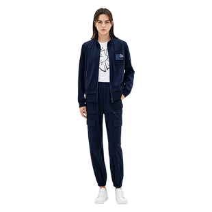 XII BASKET十二篮春款舒适户外宽松休闲运动时尚口袋工装裤束脚裤