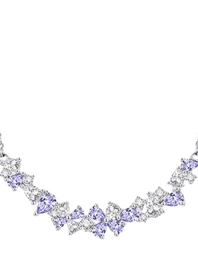 老凤祥陌上紫藤S925银项链