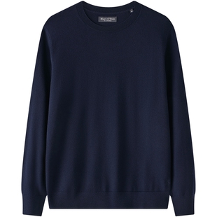 【100%绵羊毛】Marc O'Polo/MOP冬季新款简约针织打底羊毛衫男士