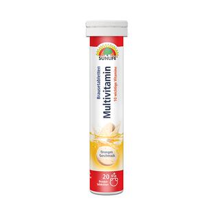 【自营】SUNLIFE伸力辅多种复合维生素泡腾片均衡营养德国进口维C