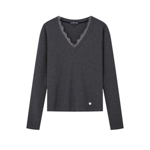 SOMESOWE针织套装女蕾丝拼接假两件针织上衣轻朋克空气裙裤两件套