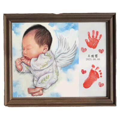 婴儿纪念礼手足印宝宝满月手足印