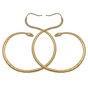 CHILLGOAT灵蛇系列原创设计强保色小众超大耳圈耳环高级感耳饰