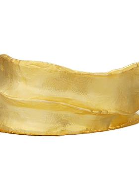 【灵感搭配】AUM噢姆2025年夏季新款艺术感流动光泽金色异形手镯