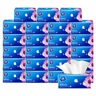 维达纸巾抽纸整箱96包家用实惠装面巾纸擦手纸卫生纸大包纸佰分佰