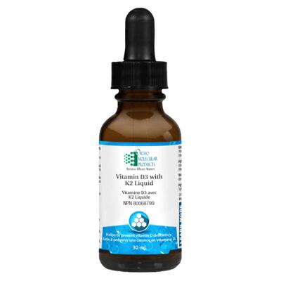 现货 加拿大 Ortho Molecular Vitamin D3+ K2维生素D3/K2 滴液