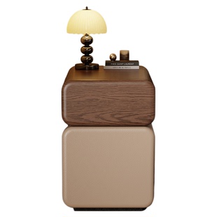 实木床头柜小型简易窄款30cm夹缝柜2025新款轻奢高级感床边收纳柜