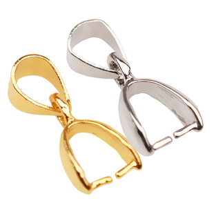 螺丝扣小扭扣项链瓜子卡扣头翡翠金玉吊坠夹扣螺旋扣万能扣配件