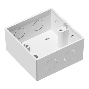 加厚86型超薄开关插座明装明线底盒PVC通用接线盒底座明盒布线盒
