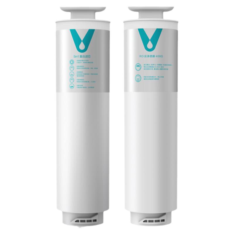 云米小蓝调净水器滤芯400G 600G滤芯 1号5in1复合2号RO反渗透膜