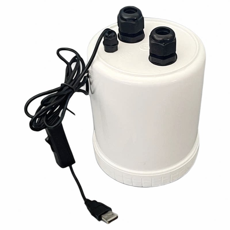 直流USB缸外过滤器 鱼缸小型外置过滤桶静音草缸龟缸前置过滤系统