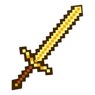 我的MC世界钻石剑镐玩具武器mc游戏迷你世界马赛克发光剑水晶剑