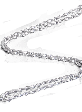 潮男无吊坠足银瓜子链单项