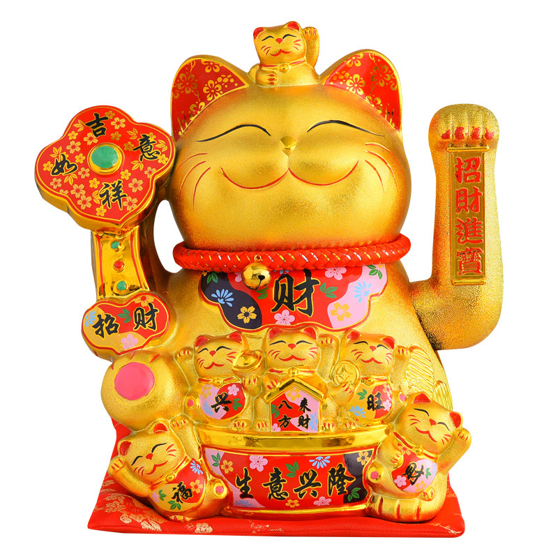 摇手招财猫大号摆件发财猫开业