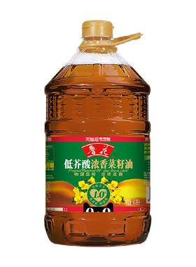 鲁花低芥酸浓香菜籽油6.38L