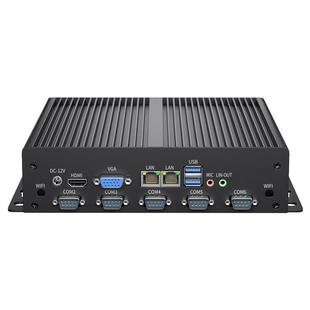 倍控I7-10510U酷睿工业计算机i3/i5嵌入式迷你工控主机linux微型电脑minipc壁挂式双千兆网口六串口232/485