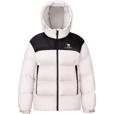 骆驼火山羽绒服男2.0机能版2025秋冬新款情侣连帽加厚面包服外套