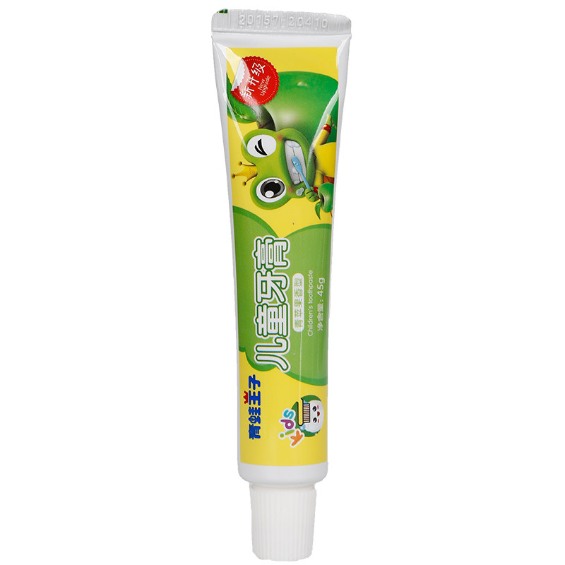 青蛙王子儿童水晶牙膏含氟防蛀牙