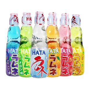 日本进口HATA哈达弹珠波子汽水玻璃瓶碳酸饮料网红哈塔果味可乐味