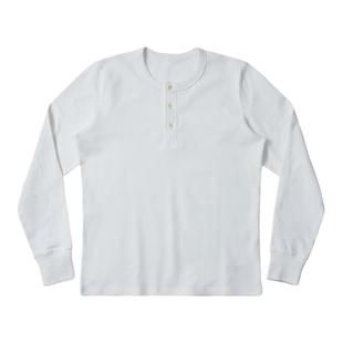 维托摩瑞阿美咔叽重磅亨利衫新疆棉美式复古长袖男T恤纯色打底