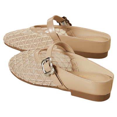 达芙妮2025新款包头半拖鞋