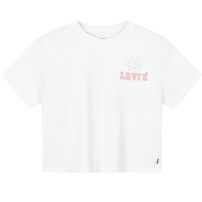 Levis李维斯儿童女童短袖T恤2025夏季新款透气半袖运动衣女生童装
