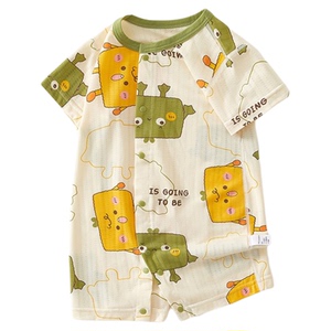 婴幼儿连体衣夏季短袖莫代尔衣服