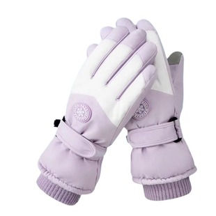 滑雪手套女冬季加绒加厚保暖棉防寒防风防水触屏电动车骑行手套男