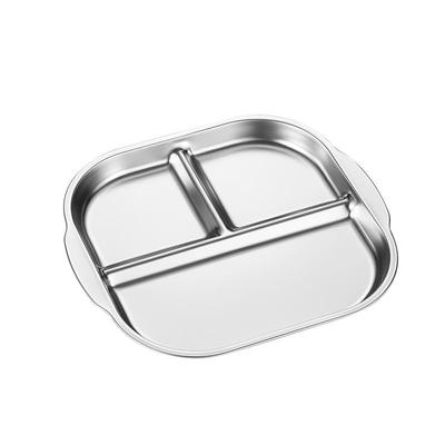 安格顿316L不锈钢减脂定量分餐盘