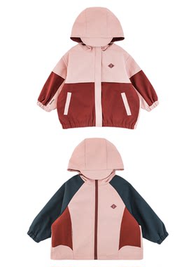 幼悠童装女童冲锋衣外套时尚保暖2025冬季新款防风儿童冬装上衣潮
