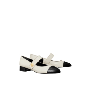 TORY BURCH 汤丽柏琦 拼色玛丽珍低跟芭蕾鞋 161779