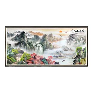 十字绣2025新款线绣客厅大幅风景山水画富春山居图自己绣手工满绣