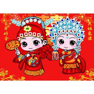 5d钻石画2026新款客厅满钻结婚新婚礼物手工自制diy砖贴画十字绣