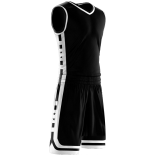 篮球服套装定制球队比赛训练服中大学生队服背心运动球衣2502黑色