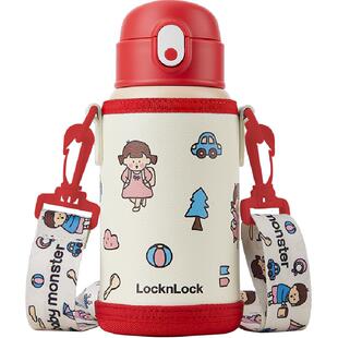 乐扣乐扣儿童保温杯幼儿园女宝吸管杯316小学生水杯上学专用杯子