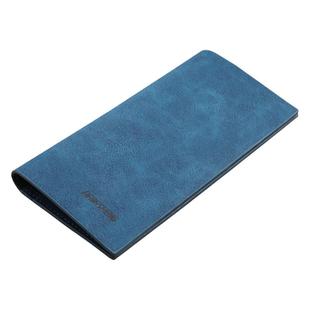 新款真皮钱包男长款超薄牛皮大容量带扣可放手机多卡位潮牌软钱夹