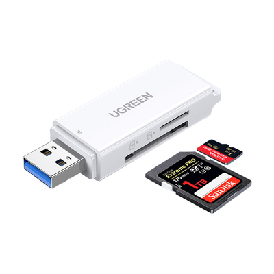 绿联USB3.0相机读卡器SD/TF同读